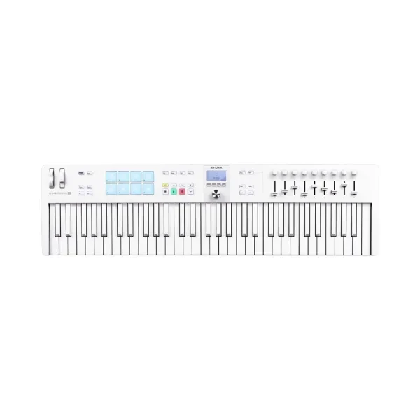 【預購】Arturia｜限量版 KeyLab Essential 61 mk3 MIDI控制鍵盤 — 雪白色