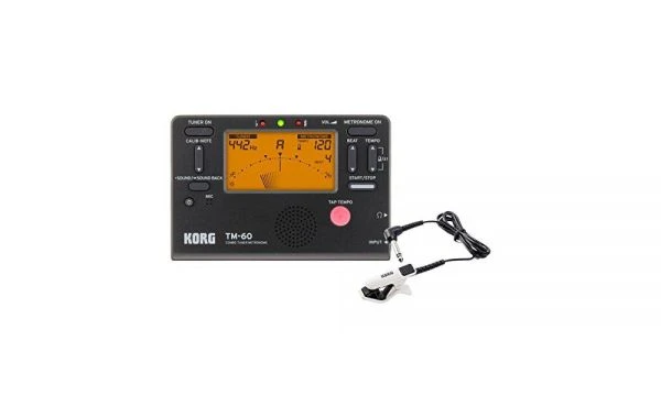 KORG｜TM-60C 多功能調音節拍器 + 調音夾 — 黑色