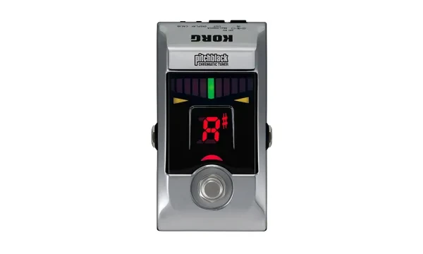 KORG｜Pitchblack 吉他／貝斯專用踏板式調音器 — 金屬色