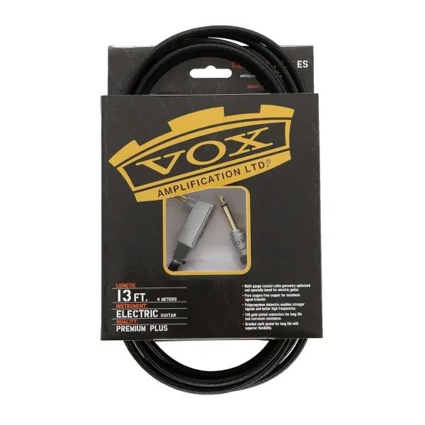VOX｜VGC-13BK Class A Professional Guitar Cable 導線 4米（直對L）