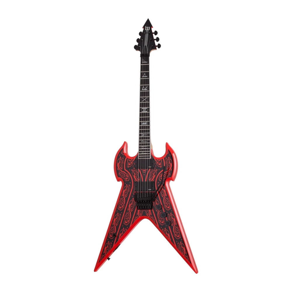 【預購】Schecter x Wylde Audio｜Warhammer FR Norse Dragon Pinstripe 紅色 電吉他