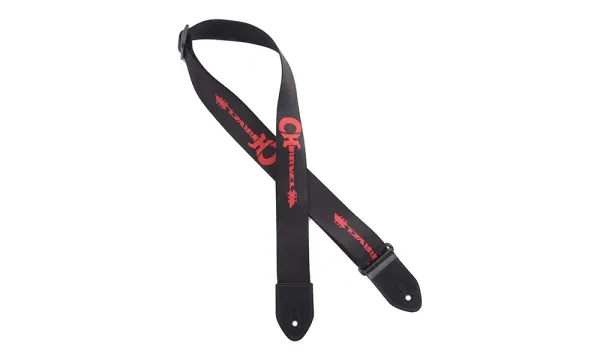 Charvel｜Logo Black／Red Strap 吉他背帶 — 黑紅色