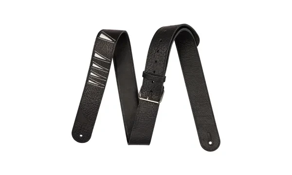 Jackson｜Shark Fin Leather Straps 吉他背帶 — 黑白色