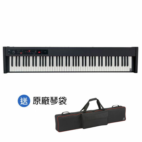 KORG｜D1 88鍵 便攜式數位鋼琴（含譜架、踏板）— 黑色