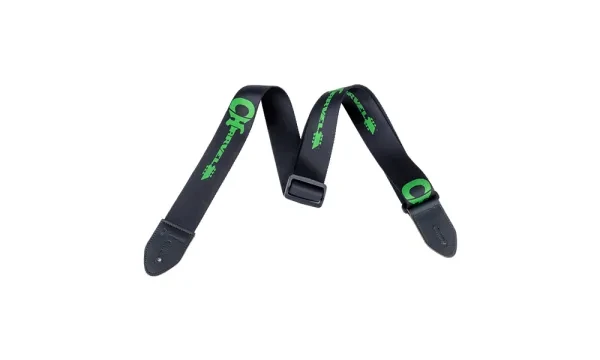 Charvel｜Logo Black／Green Strap 吉他背帶 — 黑綠色