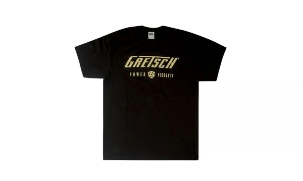 Gretsch｜Power & Fidelity Logo T恤 黑色 L