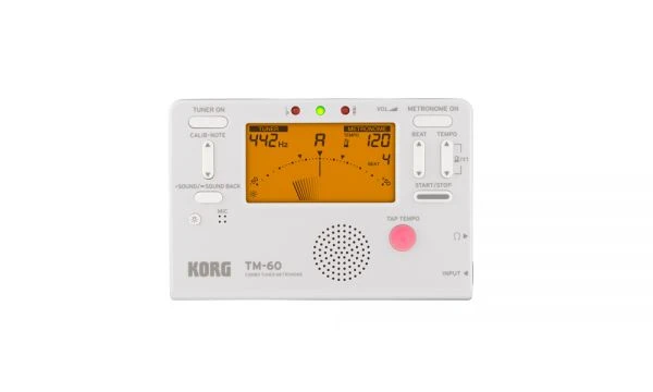 KORG｜TM-60 全功能冷光 調音節拍器 白色