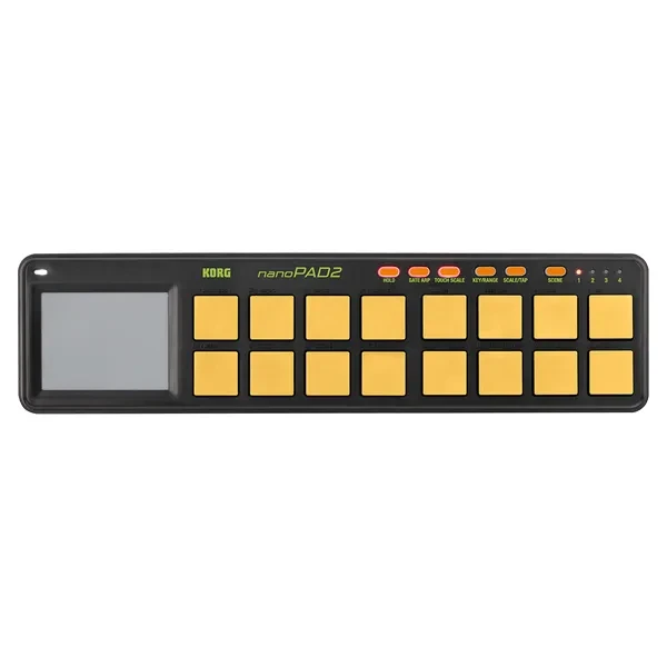 KORG｜nanoPAD2 MIDI打擊墊 — 黃色