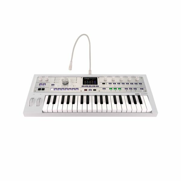 KORG｜限量版 microKORG2 類比建模鍵盤合成器／Vocoder — 金屬白
