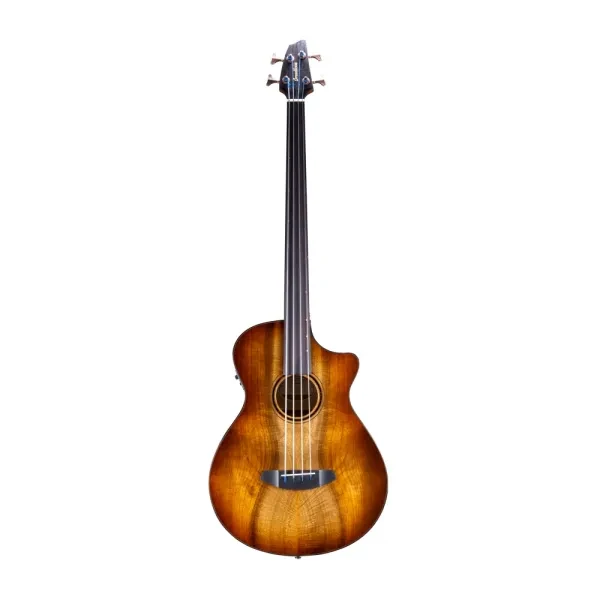 Breedlove｜Pursuit Exotic S Concerto Amber Fretless Bass CE 無琴格電木貝斯 面單