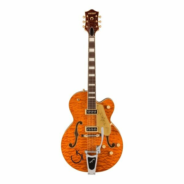 Gretsch｜G6120TGQM-56 Limited Edition Quilt Classic Chet Atkins 橘色 空心電吉他