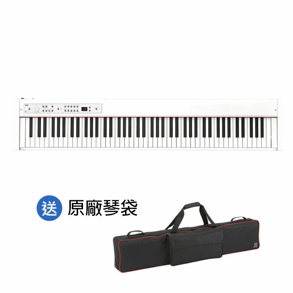 KORG D1 88鍵 便攜式數位鋼琴（含譜架、踏板）— 白色
