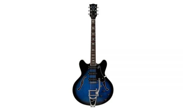VOX｜Bobcat S66 Bigsby 藍色 半空心電吉他