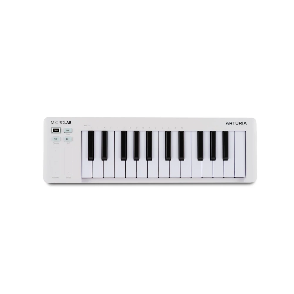 Arturia｜MicroLab mk3 25鍵 MIDI控制鍵盤 — 白色