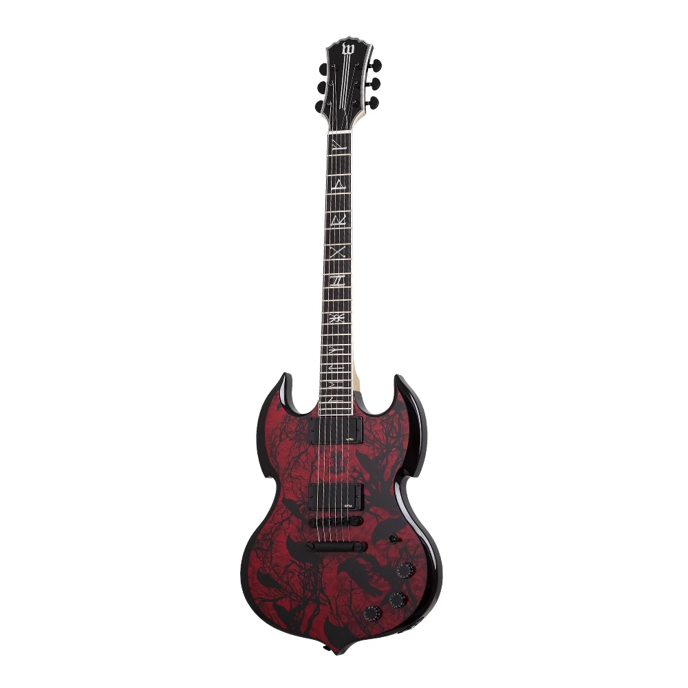 【預購】Schecter x Wylde Audio｜Barbarian 血紅色 電吉他