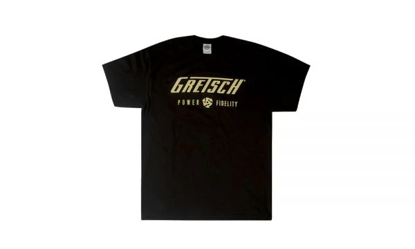 Gretsch｜Power & Fidelity Logo T恤 M號 — 黑色