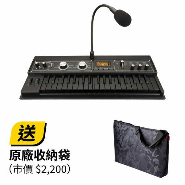 KORG｜microKORG XL+ 類比建模鍵盤合成器／Vocoder — 全黑限量版